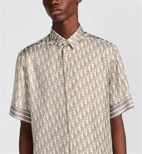 dior silk short sleeve shirt